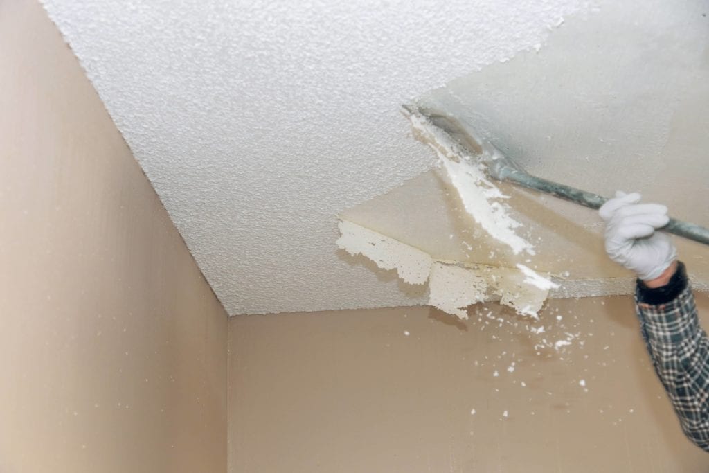 If you choose to remove a popcorn ceiling here are a few ideas