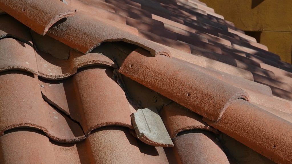 Tiles easily break on the roof