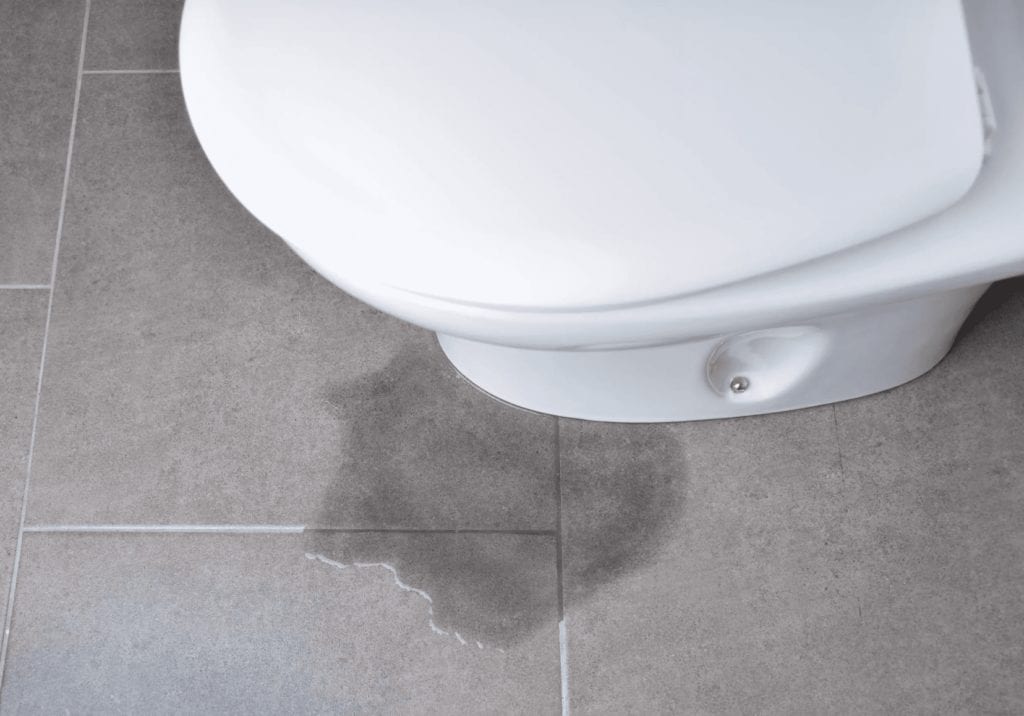 toilet leaking water