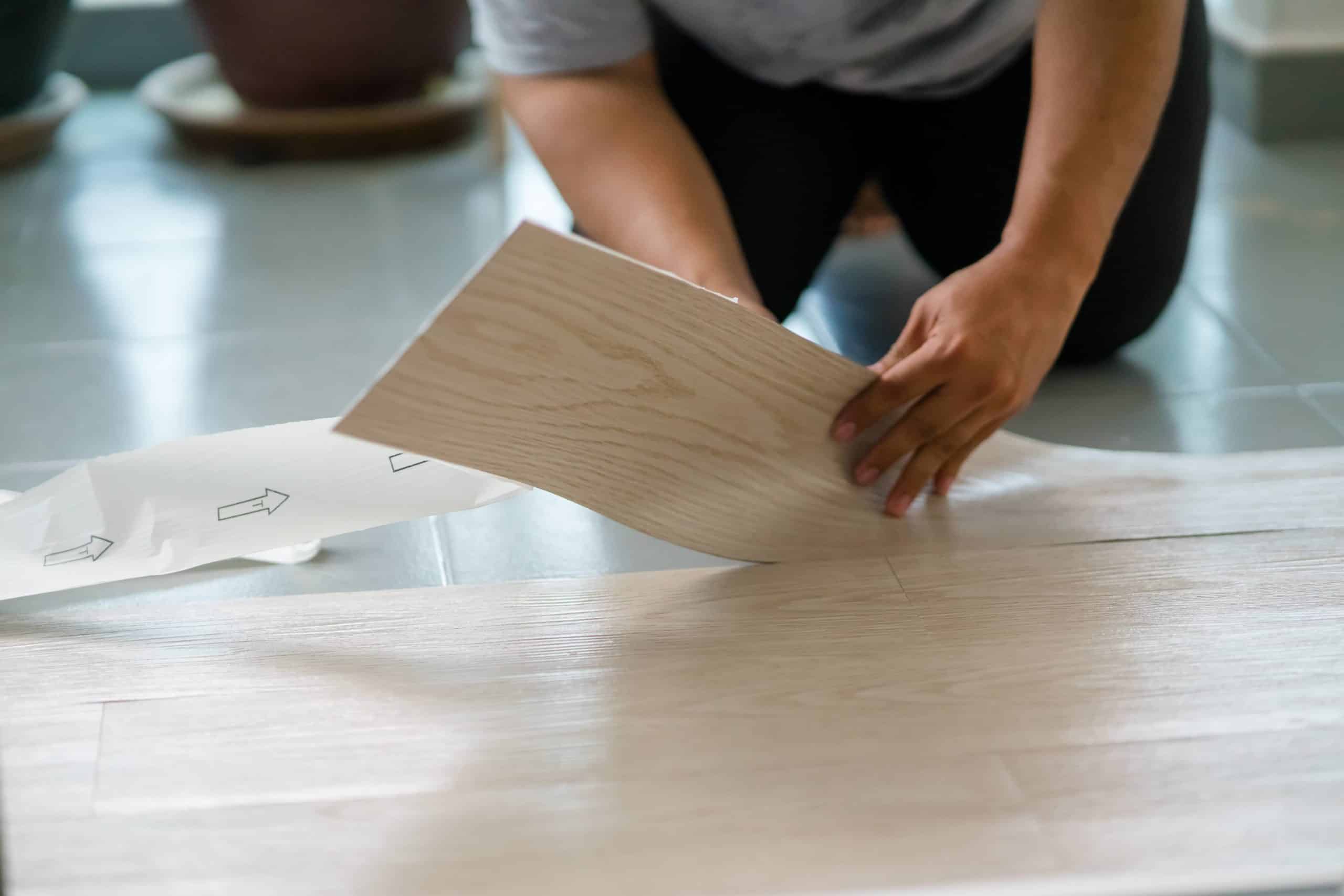 Vinyl over tile flooring