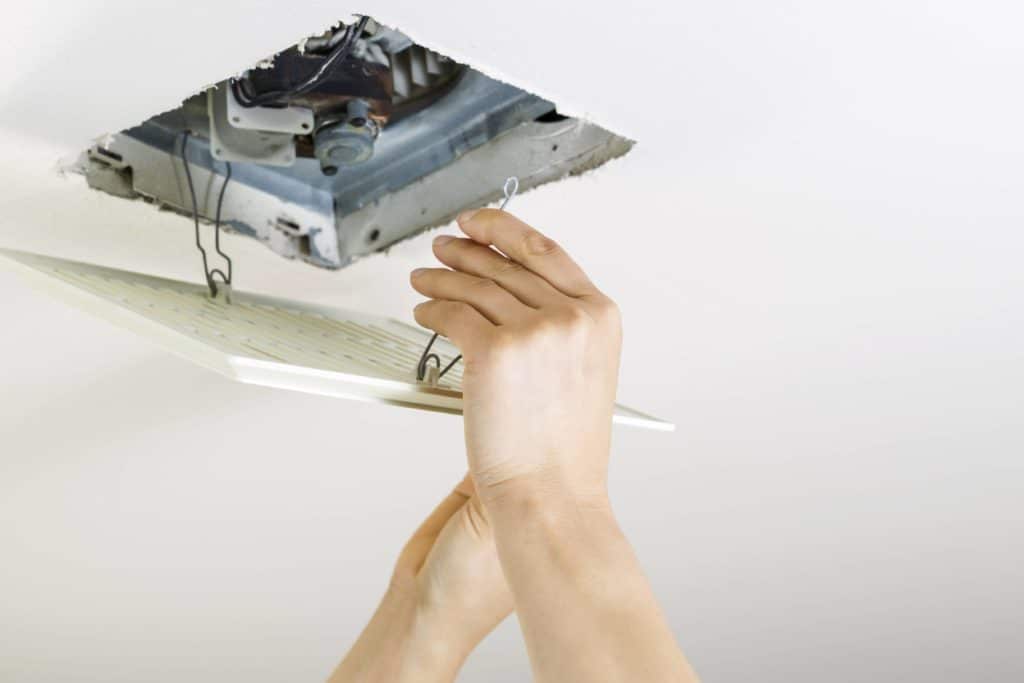 how to replace bathroom exhaust fan without attic access