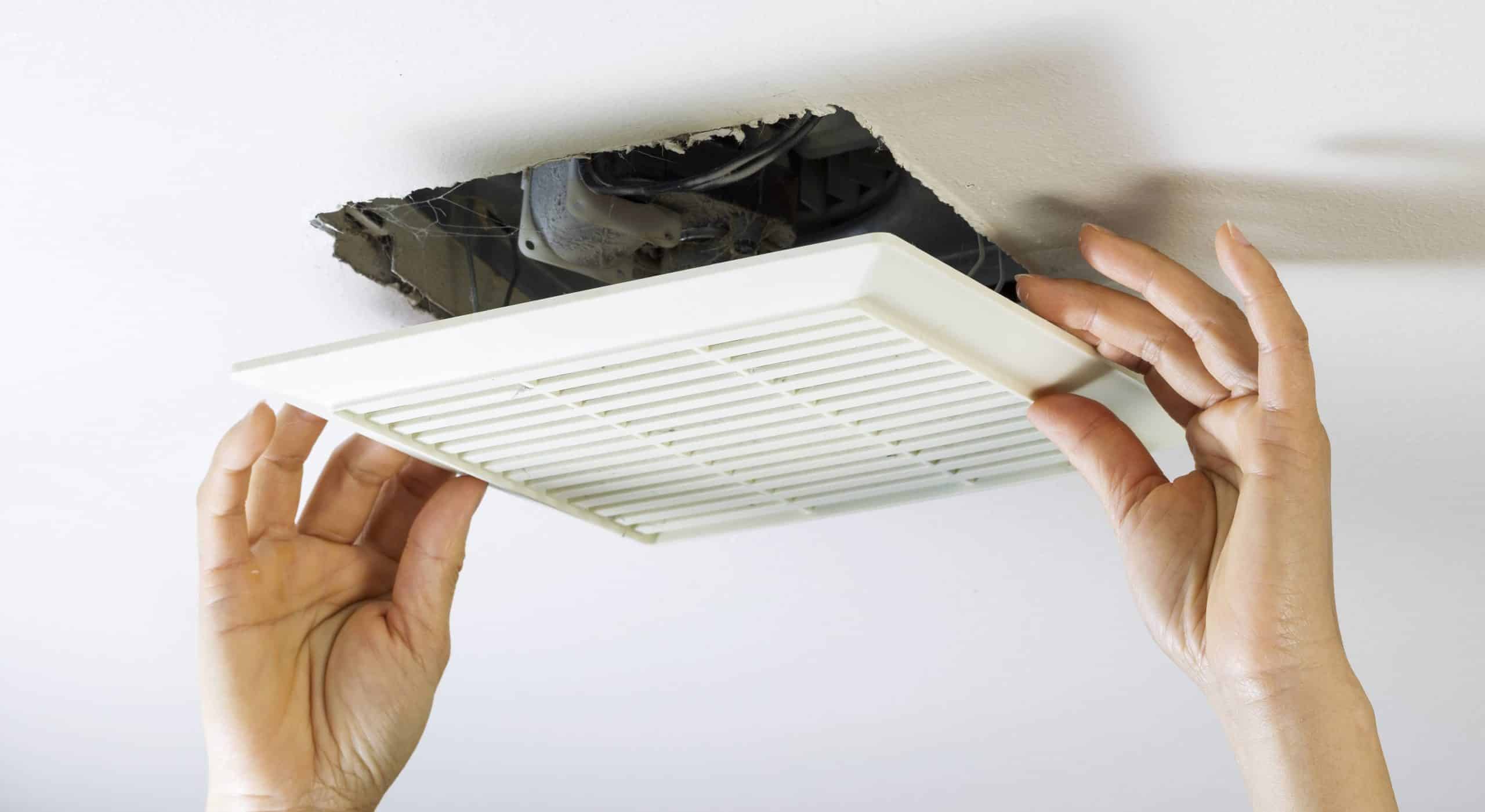 Bathroom ceiling vent fan
