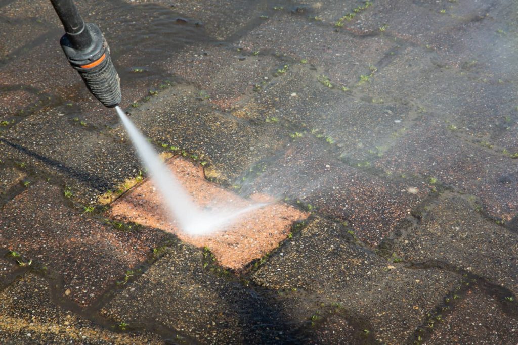 Mold on concrete needs to be fixed.