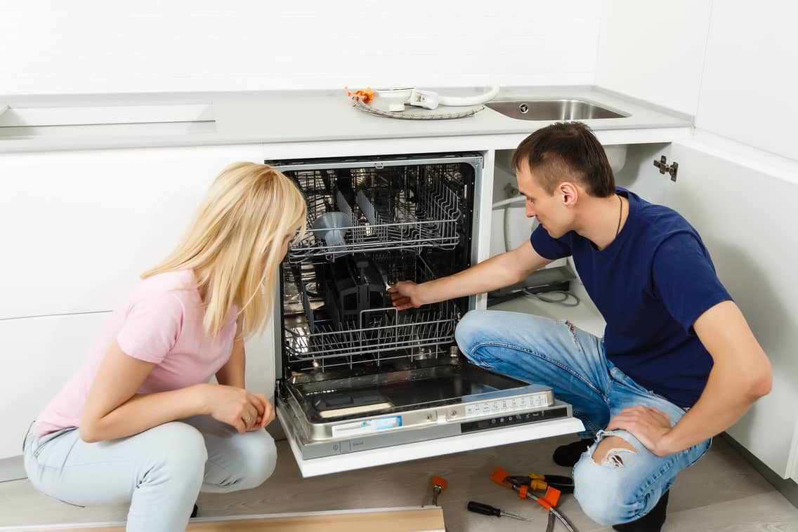 Installing a dishwasher