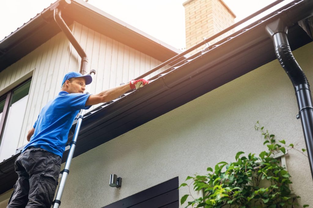 Always hire a professional to clean your gutters.