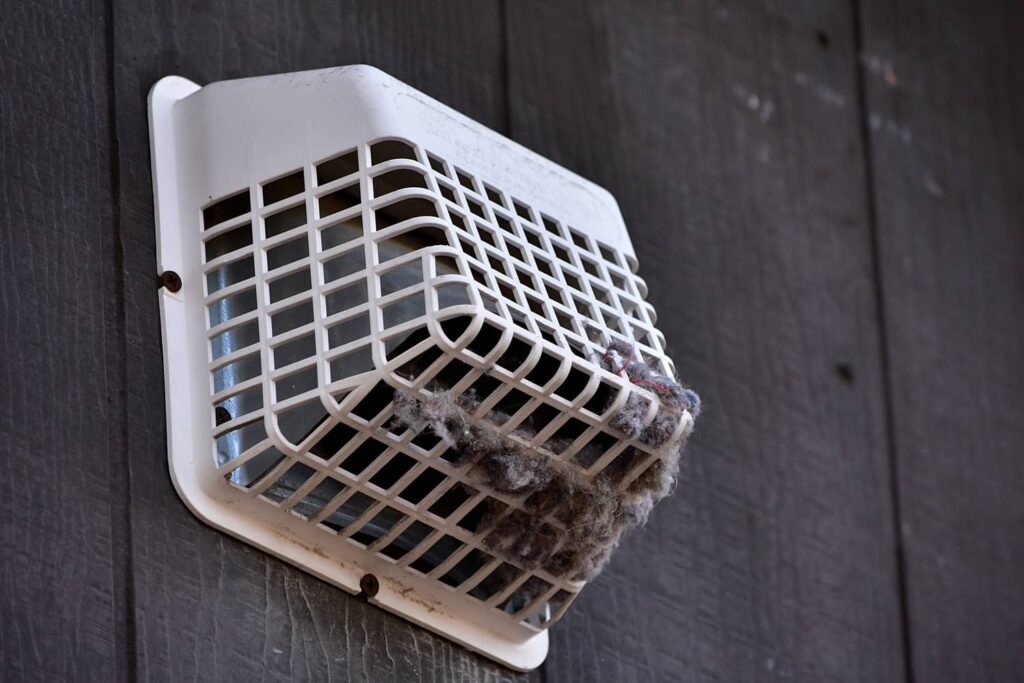 Be sure to clean your dryer vent outside cover. 