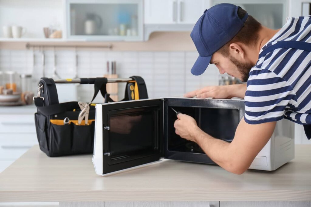 Microwaves don't use a lot of electricity but do sometimes need maintenance. 